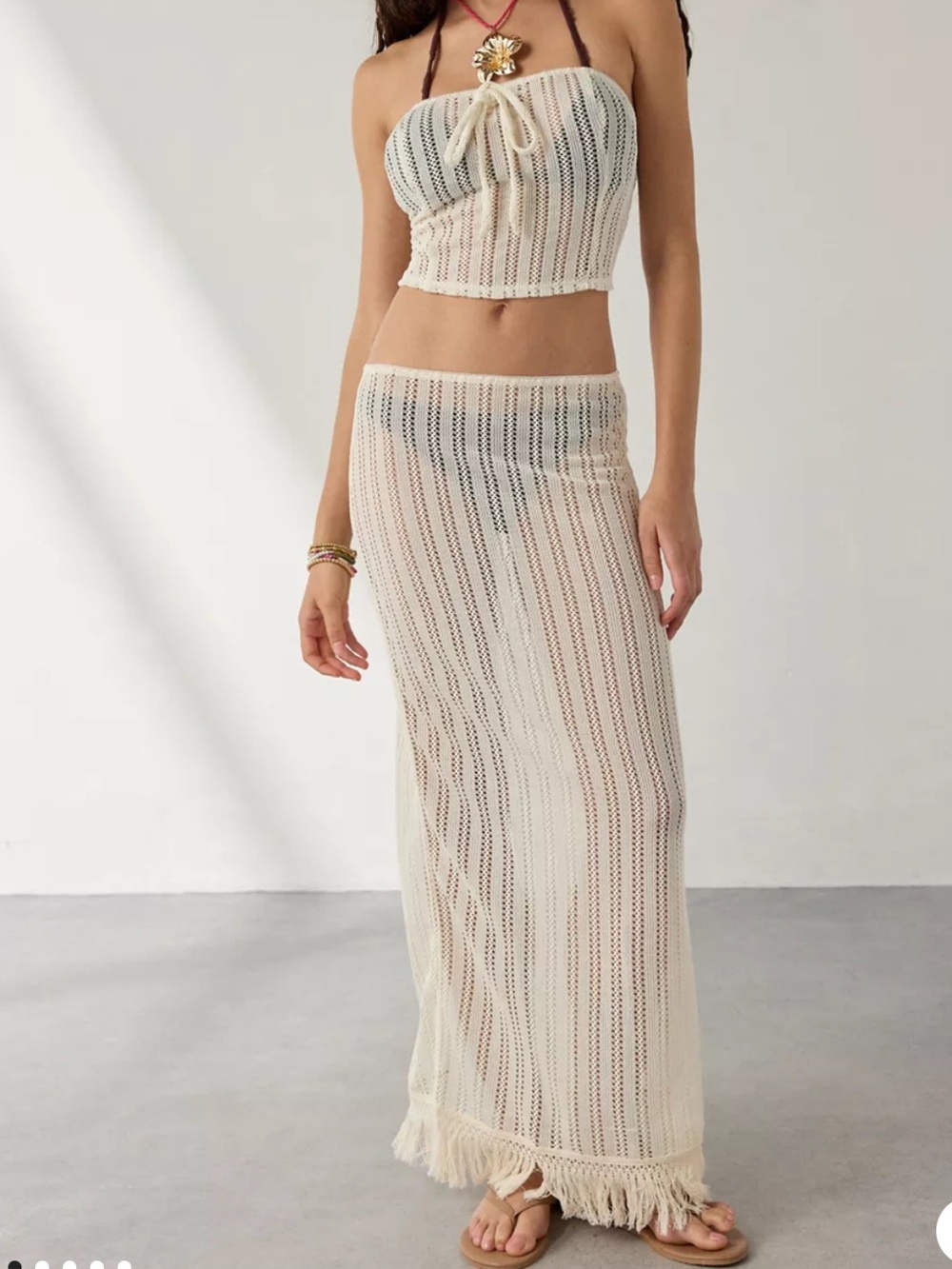 UO under the sun top & maxi skirt set
